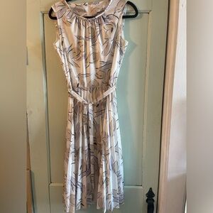 50’s Floral Pleated Dress